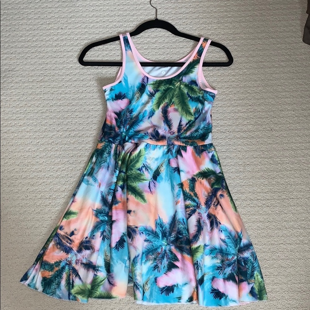 tropical print dress